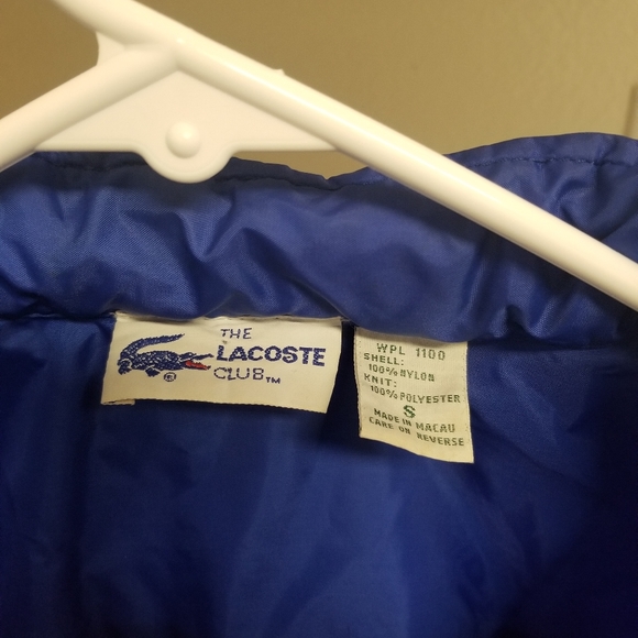 The Lacoste Blue Small WPL 1100 Jacket. - Picture 3 of 4
